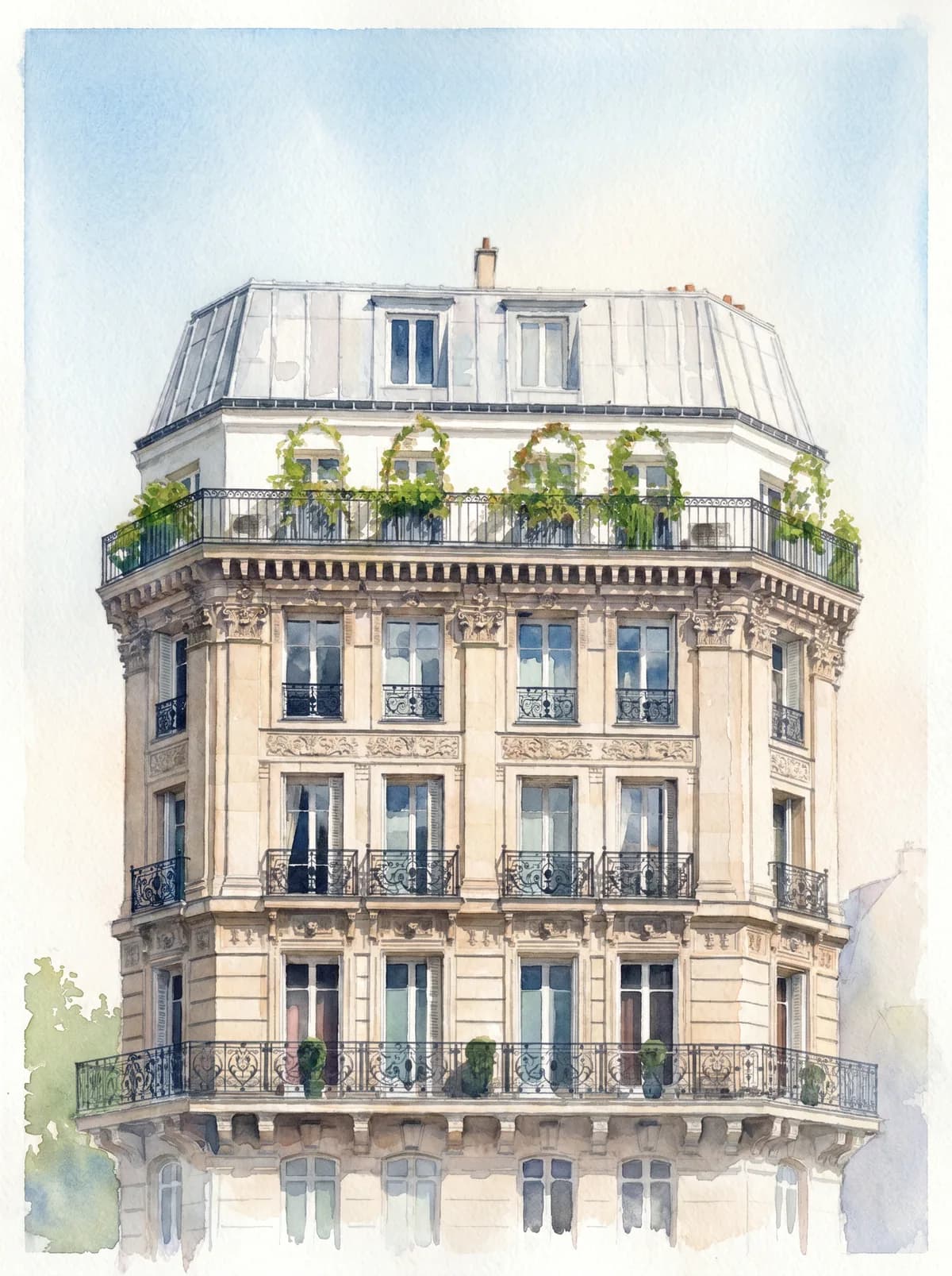 Maison — style Aquarelle